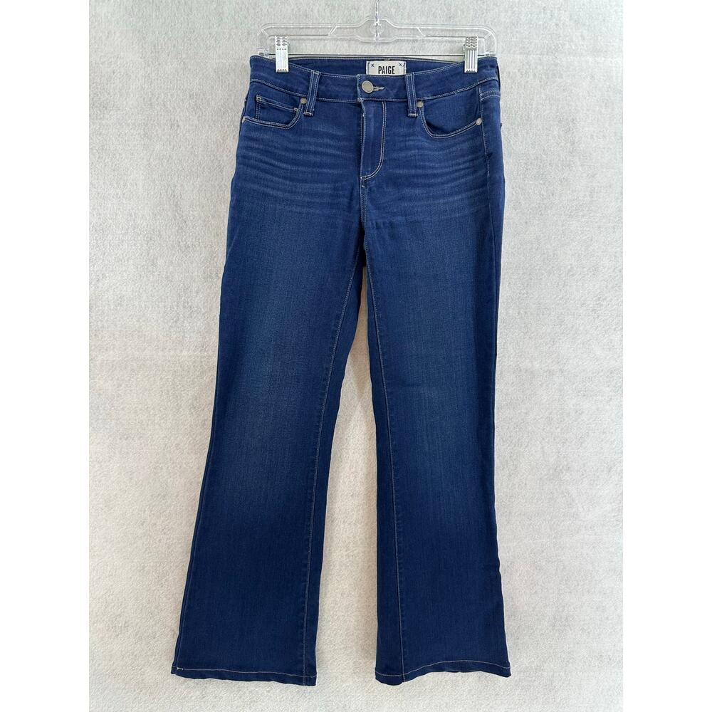 PAIGE Size 27 Jeans Skyline Boot Stretch Mid Rise Dark Wash Blue